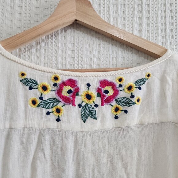 Free People Spell on You Embroidered Keyhole Dress Women's Size Small - Picture 13 of 15